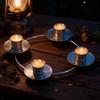 Metal Taper Candle Holder Vintage Candle Stand Decorative Centerpiece for Wedding Dinner Living Room Table