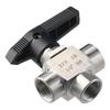1/4“ Air Tube Hand Valve 3 Way Ball Valve Thread Spring Check Valve   Water Pipe Flow Control