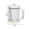 Freezing Beer Mug Beverage Cup Reusable Interlayer Beer Chilled Ice Cup Refrigerator Cooling Freezer Drinks Mug for Party Bar