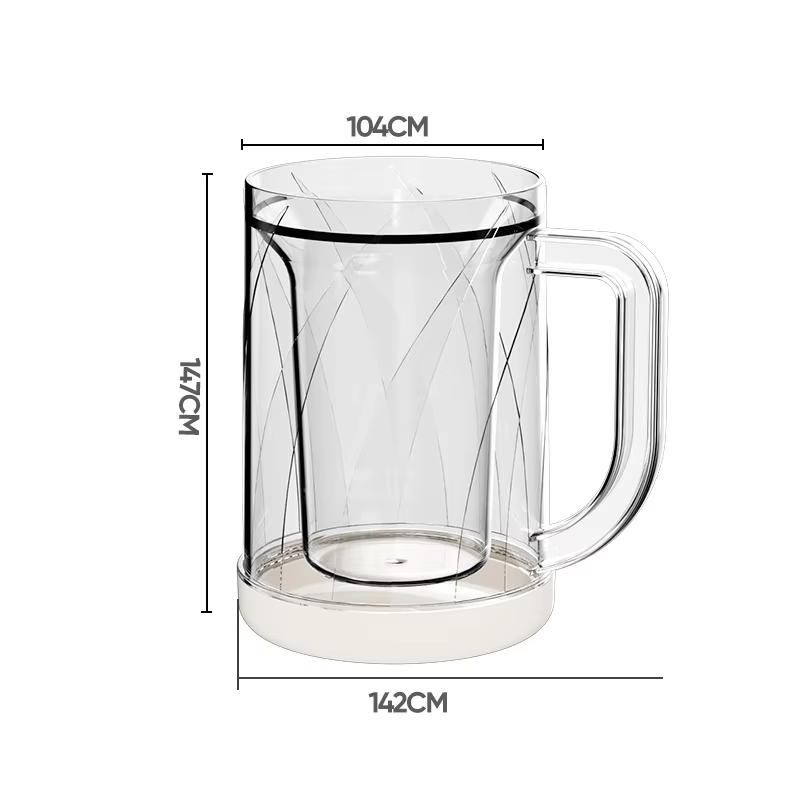 Freezing Beer Mug Beverage Cup Reusable Interlayer Beer Chilled Ice Cup Refrigerator Cooling Freezer Drinks Mug for Party Bar