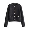 Fashion Style 2024 Spring New Arrival Women's Clothing Slim Looking Easiest for Match Button Decoration Long Sleeves Knitting Cardigan 06427034