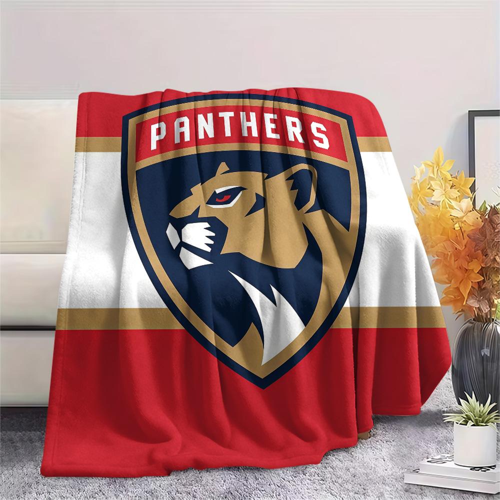 Florida Panthers Flannel Blanket, High Quality Comfortable for All Seasons, Home Decor, Warmth and Comfort