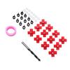 12pcs Chicken Waterer Nipples with Drill Bit Leak Proof Horizontal Side Mount Automatic Poultry Nipples for Ducks Geese