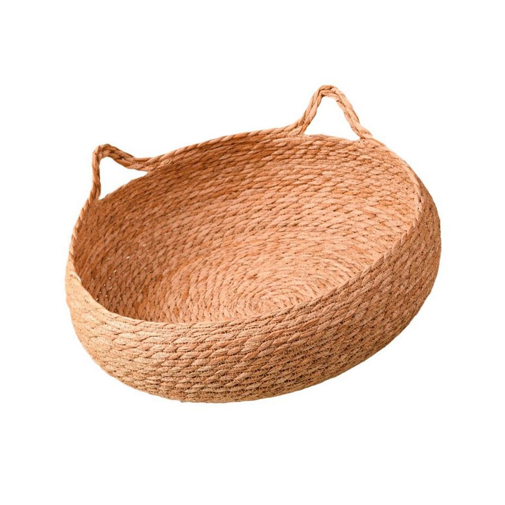 Grass Woven Cats House Soft And Durability Handwoven Cats Sleeps Basket For Indoor Use Providing Warmth