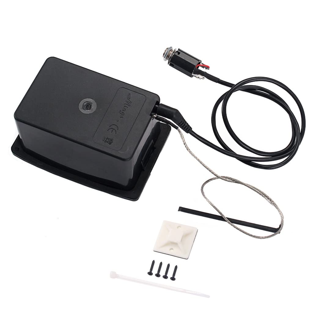 Ogdni Acoustic Guitar Preamp EQ Equalizer for Acoustic Guitar Amplifier with Digital Chromatic Tuner and Piezo Pickup for Acoustic Guitar Accessories