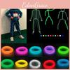 Energy Saving El Wire Costume Illuminated Strips For Stickman Figures At Parties And Camping