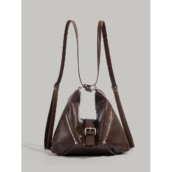 

Autumn Winter Retro Large Capacity Bag 2024 New Fashion Commuter Tote Bag High-end Feel Single Shoulder Crossbody Double Shoulder Bag Coffee Color