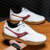Soft sole wear-resistant men's shoes new Paul trend leather surface white shoes air cushion running shoes lace-up sports shoes men