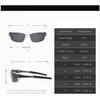 2pairs Sports Sunglasses for Men Lightweight Night Vision Male Shades Cycling Driving Fishing Fashion Mirror Sunglass