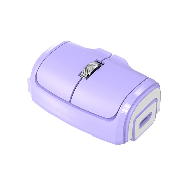 

Wireless Finger Bluetooth Compatible with and Linux Mouse, 2.4GHz, Dual-Use, One-Handed, Rechargeable, Portable, Type-C, Lightweight, Ultra-Compact, фіолетовий