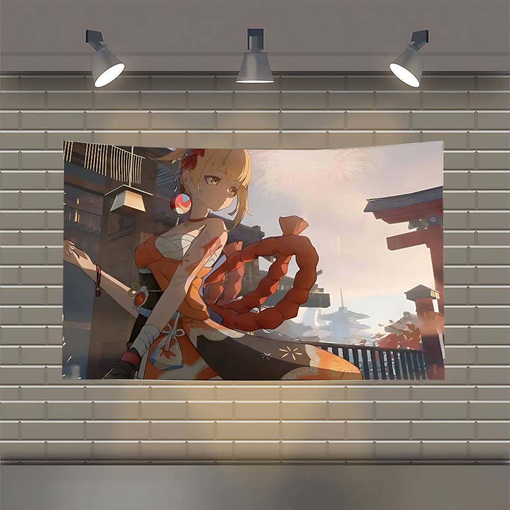 

Yoimiya Genshin Impact Anime Girl Flag Flags Personalized Items Flags For Bedrooms Home Tapestry 74x94cm(29x37in)