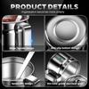 With Clear Lid and Handle Stainless Steel Seasoning Containers 500ml Spice Jars  for Home Kitchen