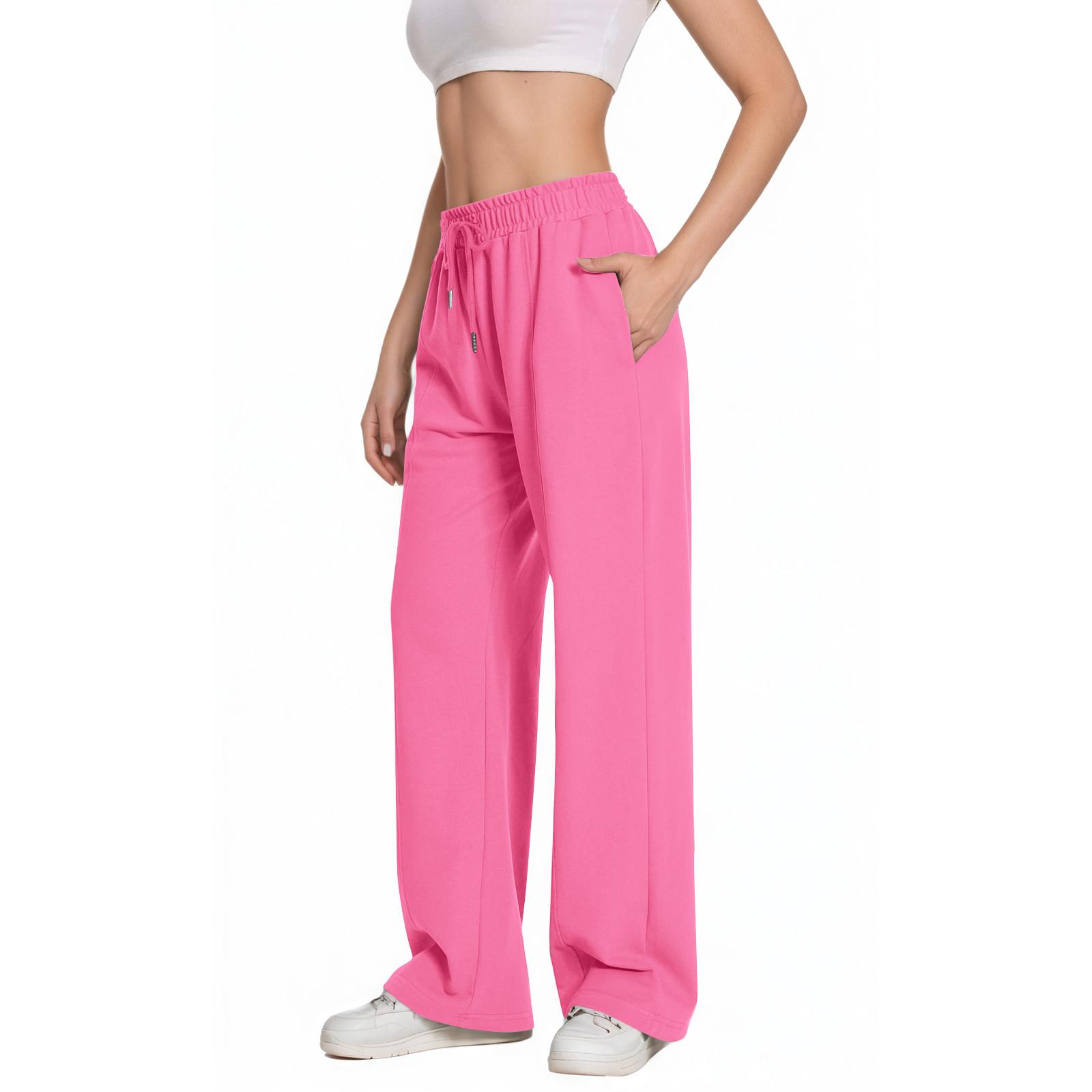 

Женские спортивные штаны с высокой посадкой и кулиской, прямые брюки, боковые потайные карманы, спортивные XL шафрановый