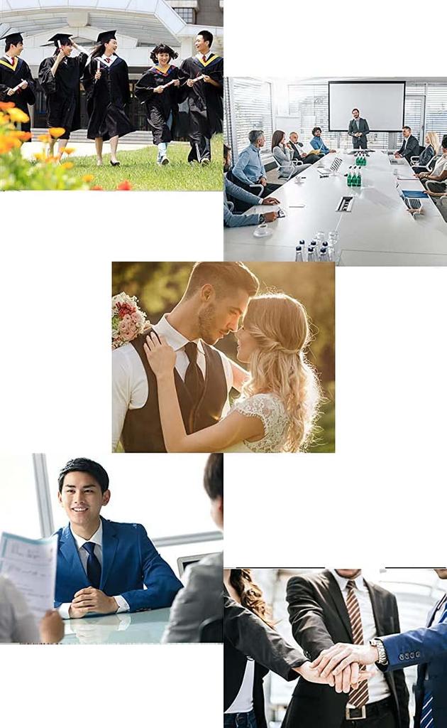 [NECOTIA] Washable Business Tie Set [with Laundry Net] Stylish Tie Set Popular Checkered Pattern Small Pattern Plaid Stripe Dot Men's Job Hunting
