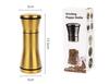 Titanium-Plated Stainless Steel Spice Grinder for Sea Salt and Black Pepper