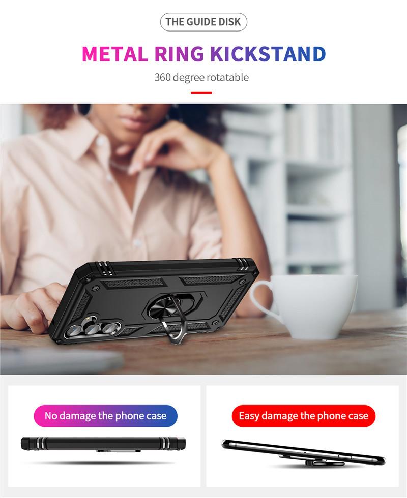 For Samsung Galaxy A54 Case Armor Shockproof Magnet Car Holder Ring Case For Samsung A54 SM-A546B Stand Holder Back Cover