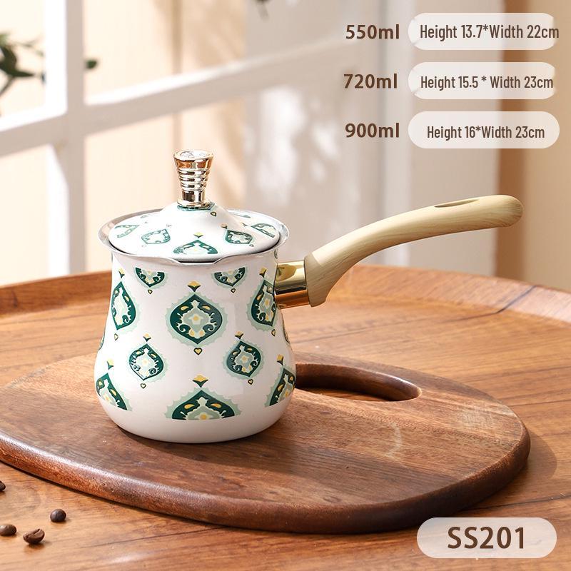 Panela Turca para Café e Leite em Aço Inoxidável - 1 Peça