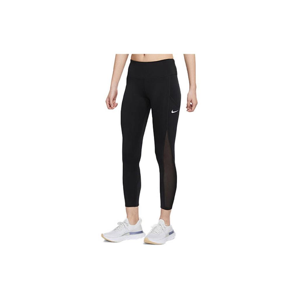 Nike Epic Luxe Cool 7/8 Mid-Rise Laufleggings Damen Leggings Schwarz CZ9619-010