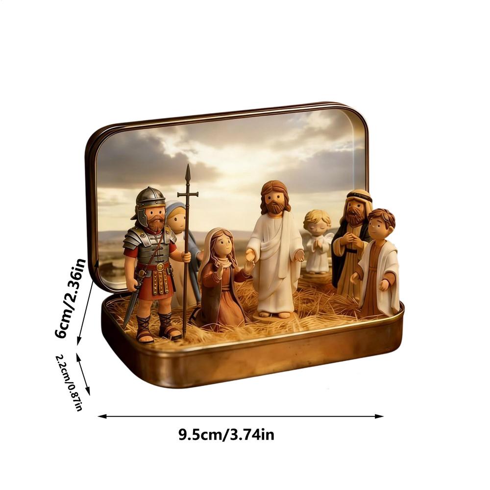 Jesus Figurines Funny Religious Easter Decor Pocket Easter Jesus Mini Figurines For Home Bedroom Table Shelf School Office
