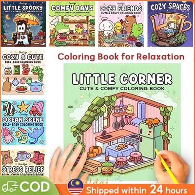 In Stock Adult & Teen Coloring Book: Bold, Simple, and Comfortable Space Designs