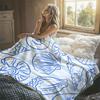 Retro Vertical Stripes Flannel Blanket Warm Soft Halloween Christmas Decorative Couch Warm Cozy All-Season Gift