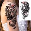 1 Sheet Snake Fox Tiger Skull Demon Temporary Tattoos For Men Adults Women Arm Forearm Fake Tattoo Sticker Sleeve Water Transfer