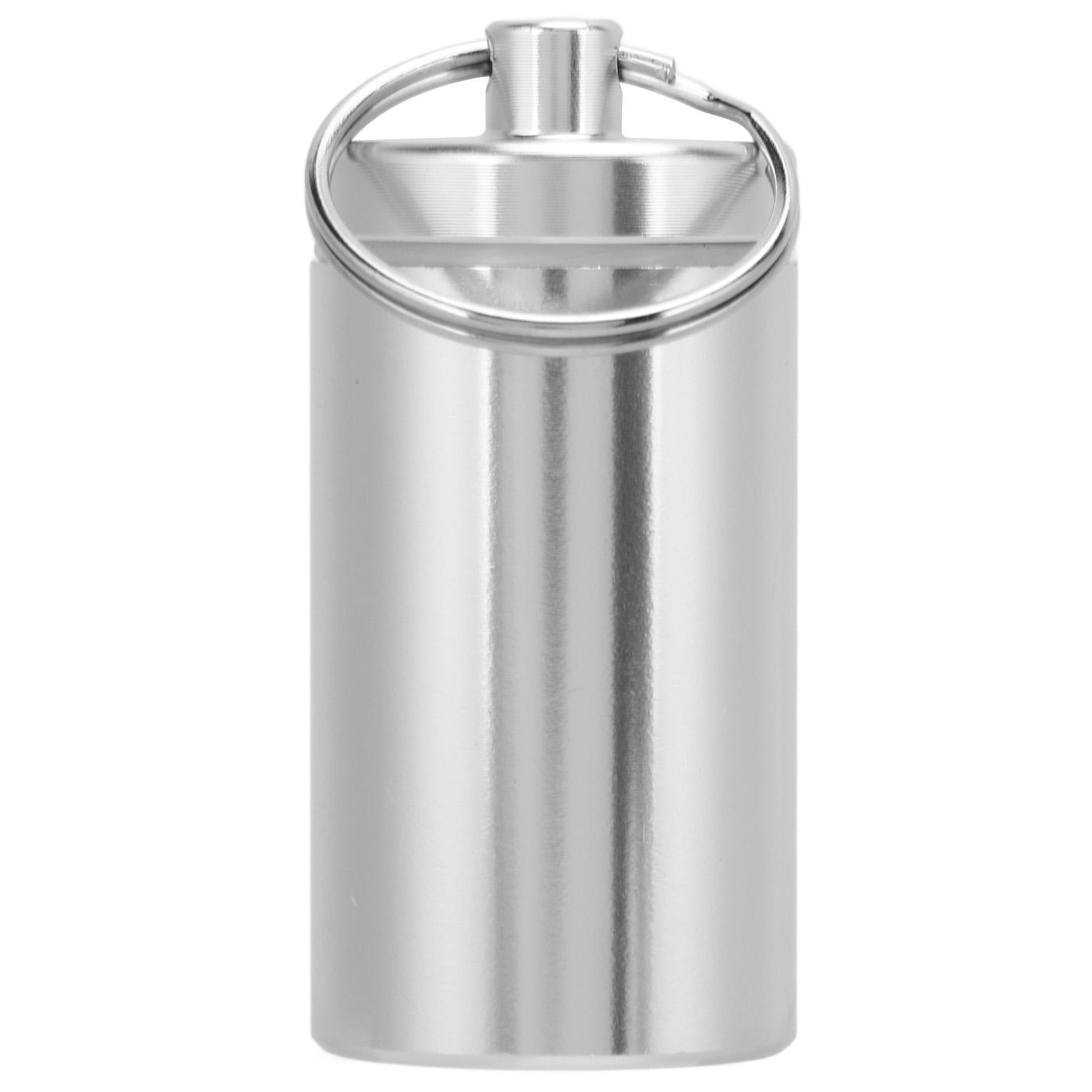 

Мини Портативный Брелок Держатель для Лекарств Алюминиевый Водонепроницаемый Контейнер для Лекарств для Улицы