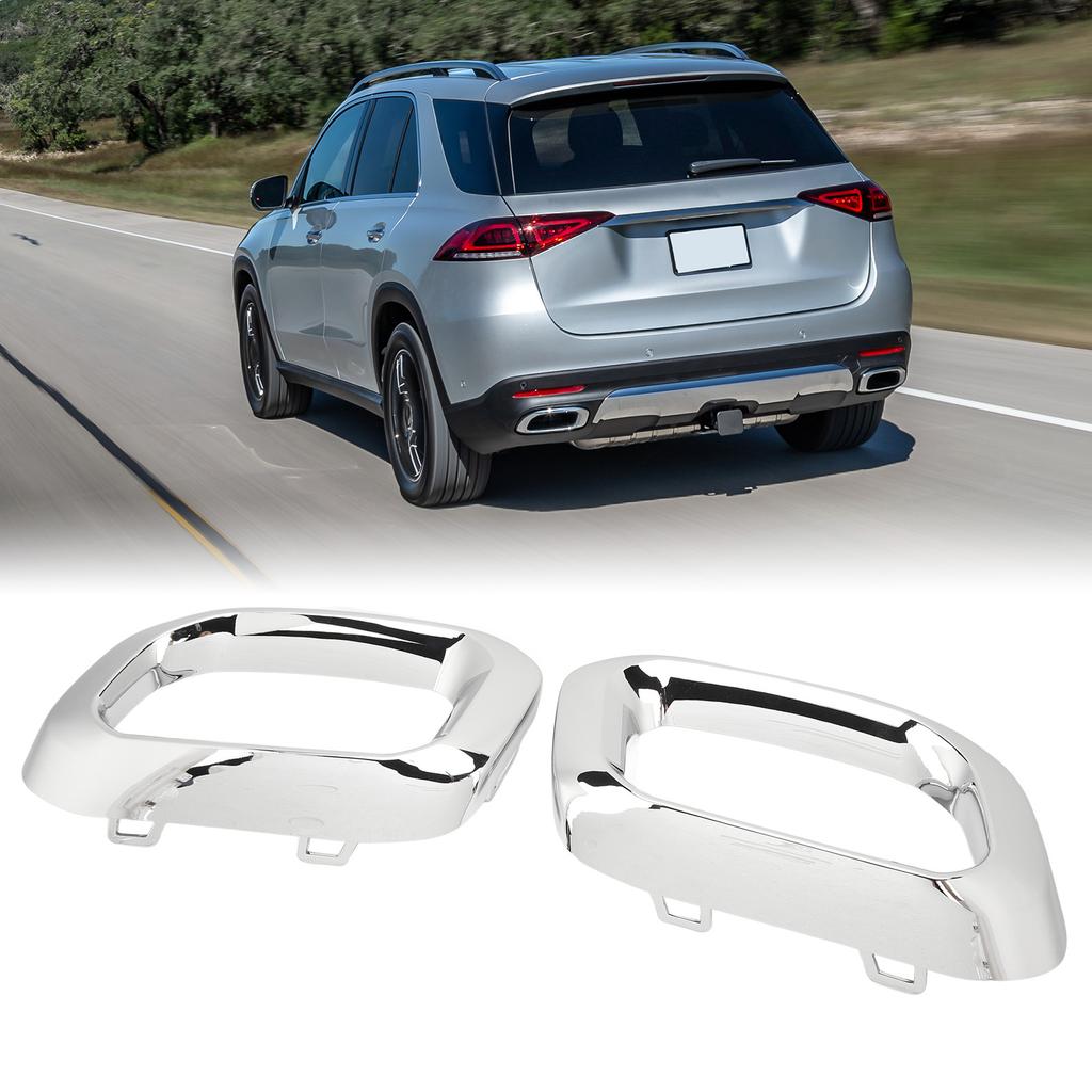 Exhaust Tip Cover Trims Bezel Fit For   GLC GLE GLS‑Class X253 C253 W167 V167 C167 X167   Line 2020‑2023