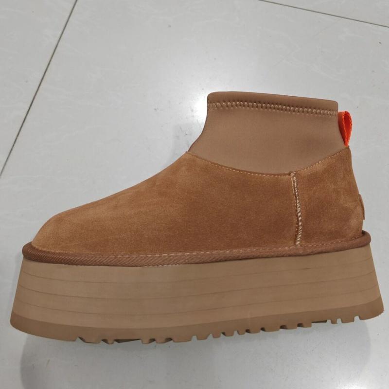 Fashion 2025 New Women Designer Winter Shoes Fur Lady High Heels Platform Snow Ankle Boots Classic Mini Luxury Botas Mujer Zapatos