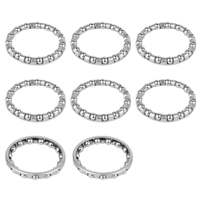 8Pcs Mountain Bike Headset Caged Balls Bearing Cycling Headset Bearing Bicycles Balls Bearing Retainer Bicycles Part