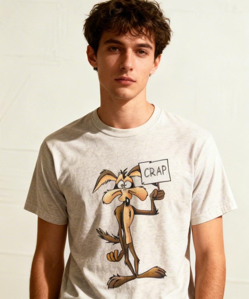 Funny Wile E Coyote and the Road Runner Crap T-Shirt NWT! XXXL