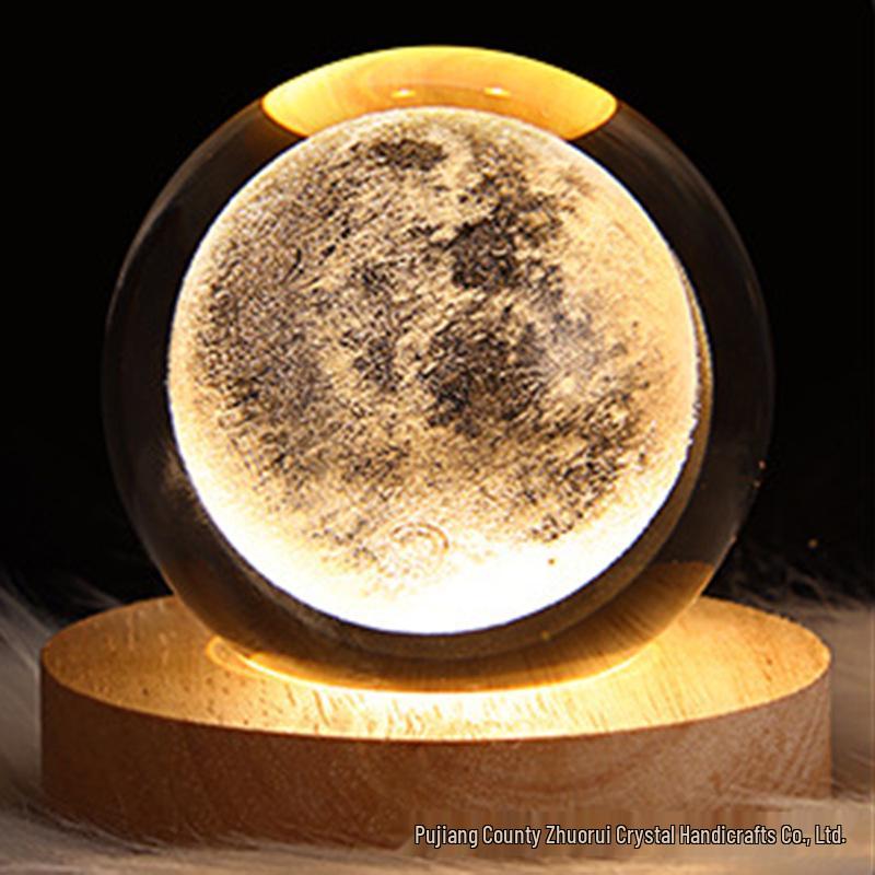 Starry Sky Crystal Ball Night Light - Creative Desktop Ornament Gift