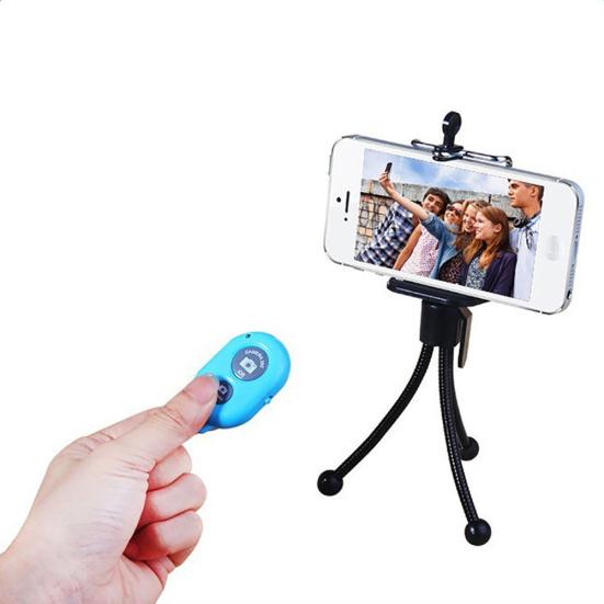 Wireless Bluetooth-compatible Camera Selfie Shutter for Remote Control Mobile Phone Monopod