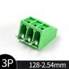 10PCS Mini 2.54mm Pitch PCB Screw Terminal Block Connector For 26-18AWG Wire Cable 3Pin/3Poles PCB Screws Terminals 150V 6A