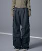 NOT4NERD W Parachute Nylon Cargo Pants - Charcoal