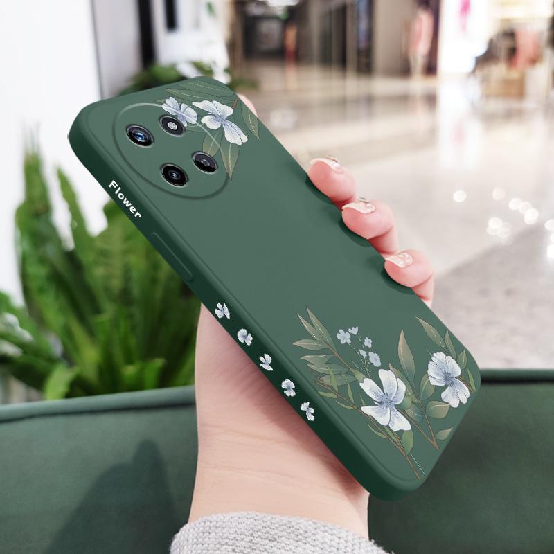 Encounter Flowers Phone Case For OPPO Realme  12 11 10 9 9i 8 8i 7 Pro Plus C35 C21Y C25Y C25 4G 5G Liquid Silicone Cover