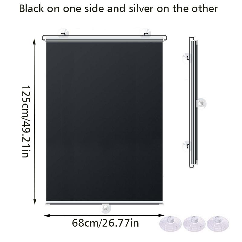 1PC Sunscreen Home Shading Roller Blinds Shade Sunshade Car Shading Curtains Easy To Install Multiple sizes