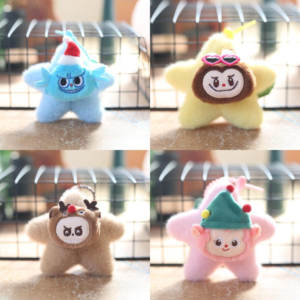 Star Doll Plush Keychain Pp Cotton Fill Backpack Decor For Kids Teens