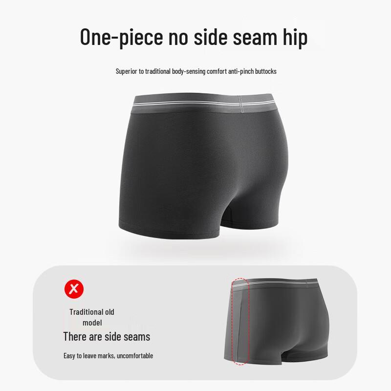 Yalu Men's Pure Cotton Boxer Briefs