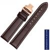 Smooth Genuine Calfskin Leather Watchband 18mm 19mm 20mm 21mm 22mm 23 Soft Straps Automatic Butterfly Buckle Business Watch Band