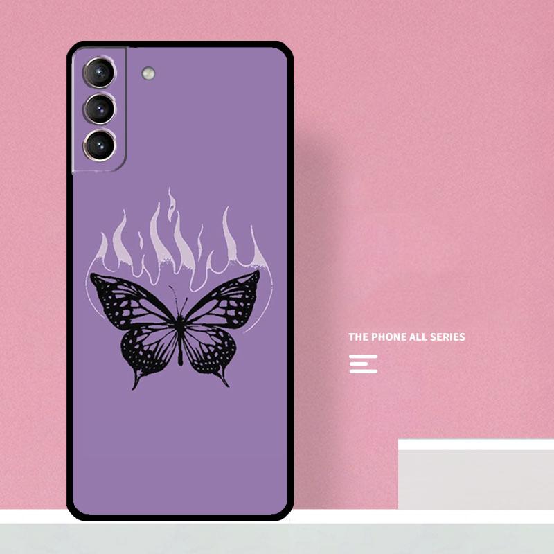 Luxury Butterfly Phone Case For Samsung Galaxy S25 S26 Ultra S20 S21 S22 S23 S24 Plus S10 S25 FE Cover Coque