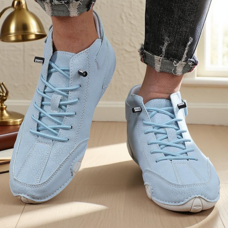 Men's High Top Shoes Minimalist Versatile Comfortable Daily Use Soft Soled Handmade Walking Shoes Flat Bottomed Cycling Loafers