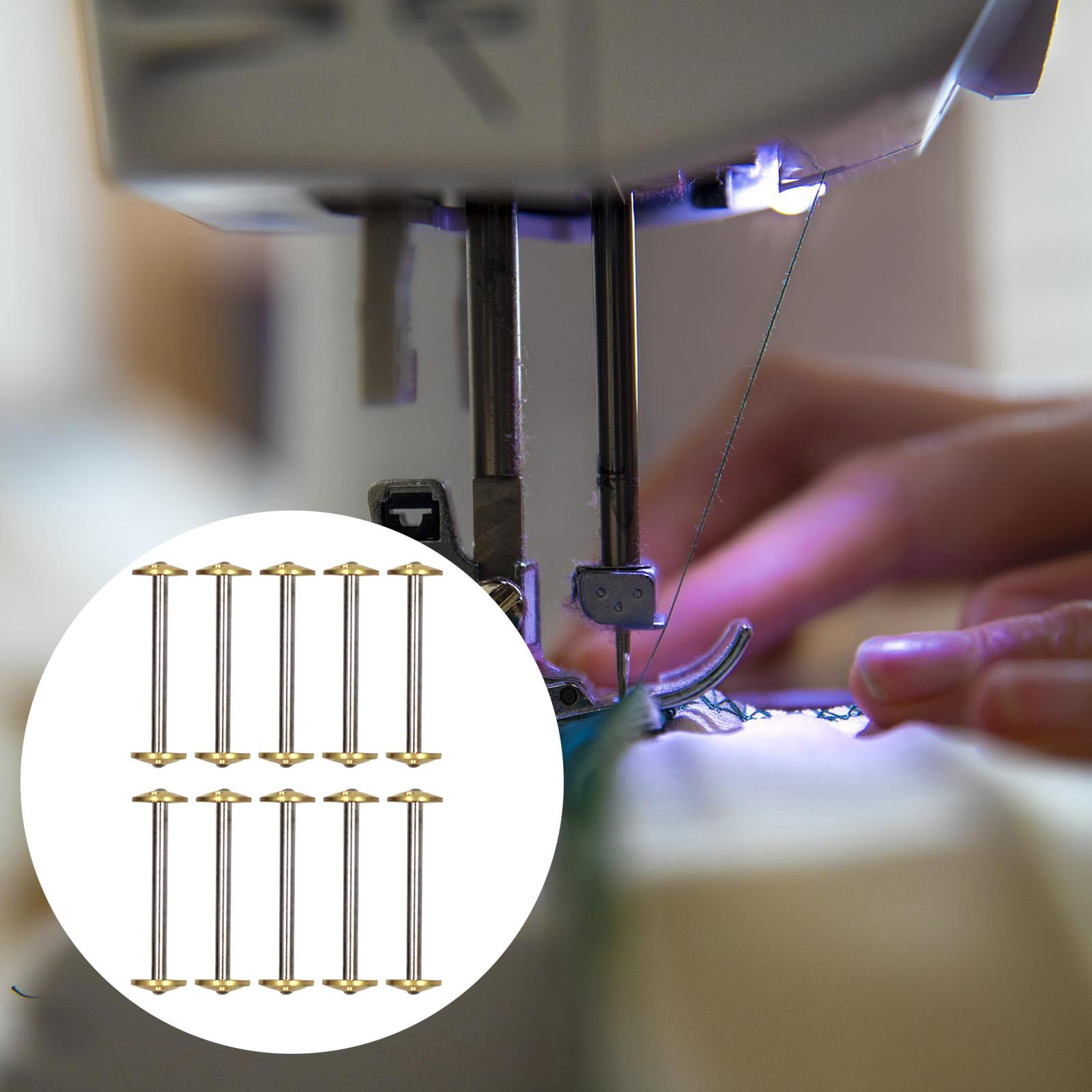 

Shuttle Bobbin Bobbins Set Attachment 10Pcs Metal for Singer Sewing Machine срібний