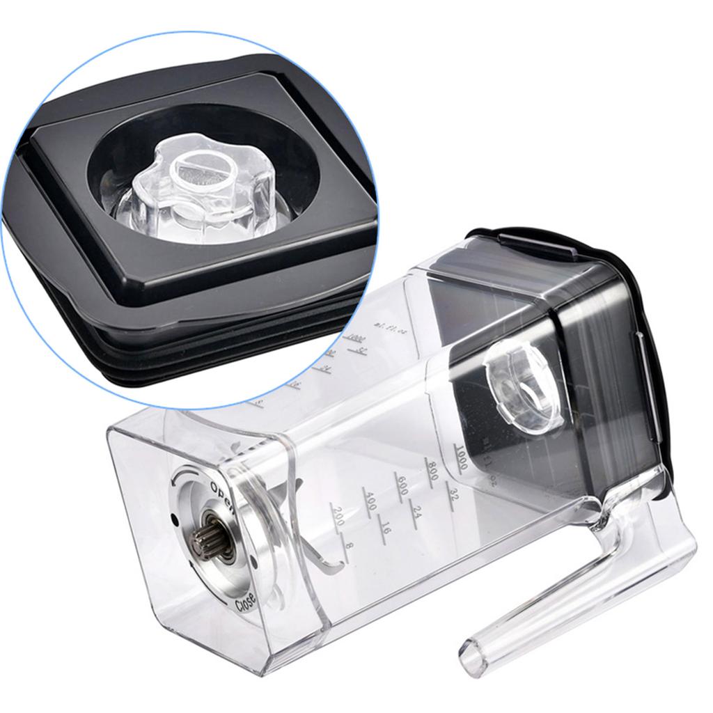 Auslaufsicherer Quadratischer Deckel Mixerbecher Saftbehälterdeckel Praktische Mixerabdeckung Stilvoller Mixerbecherdeckel Kunststoffmaterial