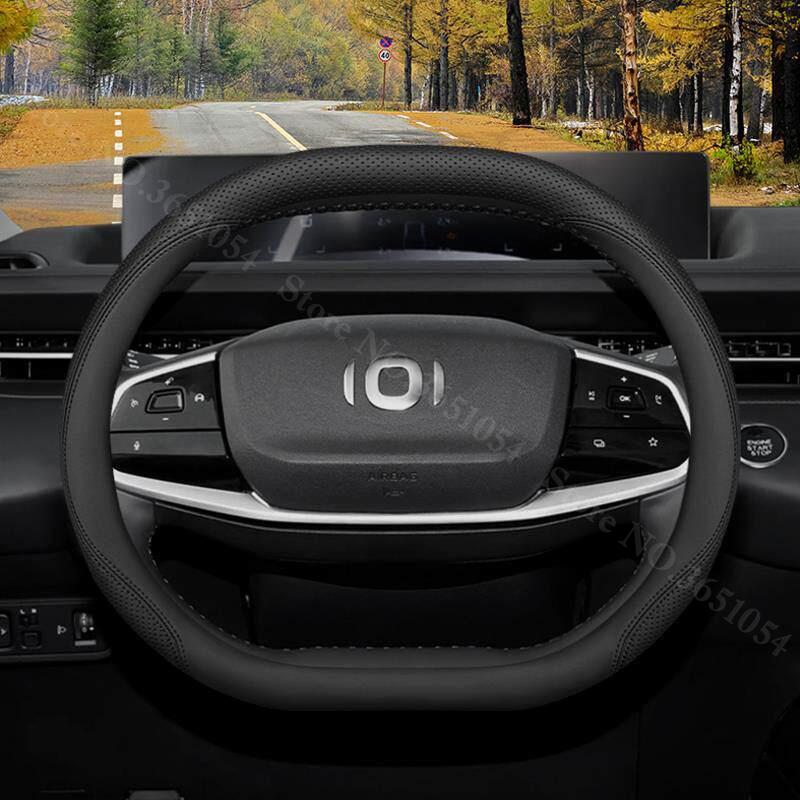 For Changan Qiyuan A05 A06 A07 Q05 Q07 Napa Leather Car Steering Wheel Cover Ultra-thin Car Handle Covers Interior Accessories