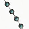 Turquoise Retro Metal Waist Chain - Women's Western Style Geometric Carved Belt for Skirts