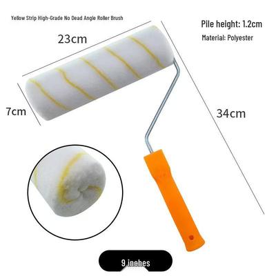9-inch & 4/6-inch Latex Paint Roller Brush Set with Thumb Grip