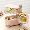 360° Rotating Makeup Organizer, Bathroom Holder Rack, Cosmetics Storage Vanity Shelf