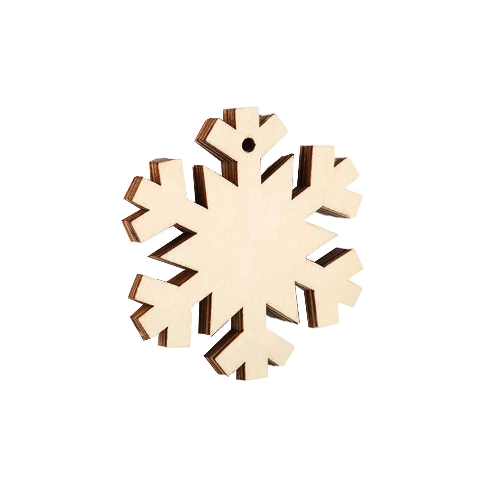 

Деревянные украшения – Набор из 10 шт. для украшения елки – Деревянные украшения с подвесными шнурами One Size