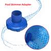1 zestaw Adapter Skimmera Basenowego i Uchwyt Ścienny Rura 80cm Biały Wąż 40mm Złączka Zaczepowa do 80mm Gwintu Wewnętrznego Niebieski Złączka Akcesoria do Czyszczenia Basenu